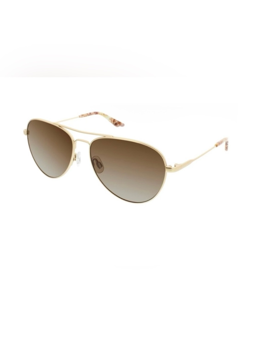 Steve Madden Women’s Aviator Sunglasses Gold & White Style S5231